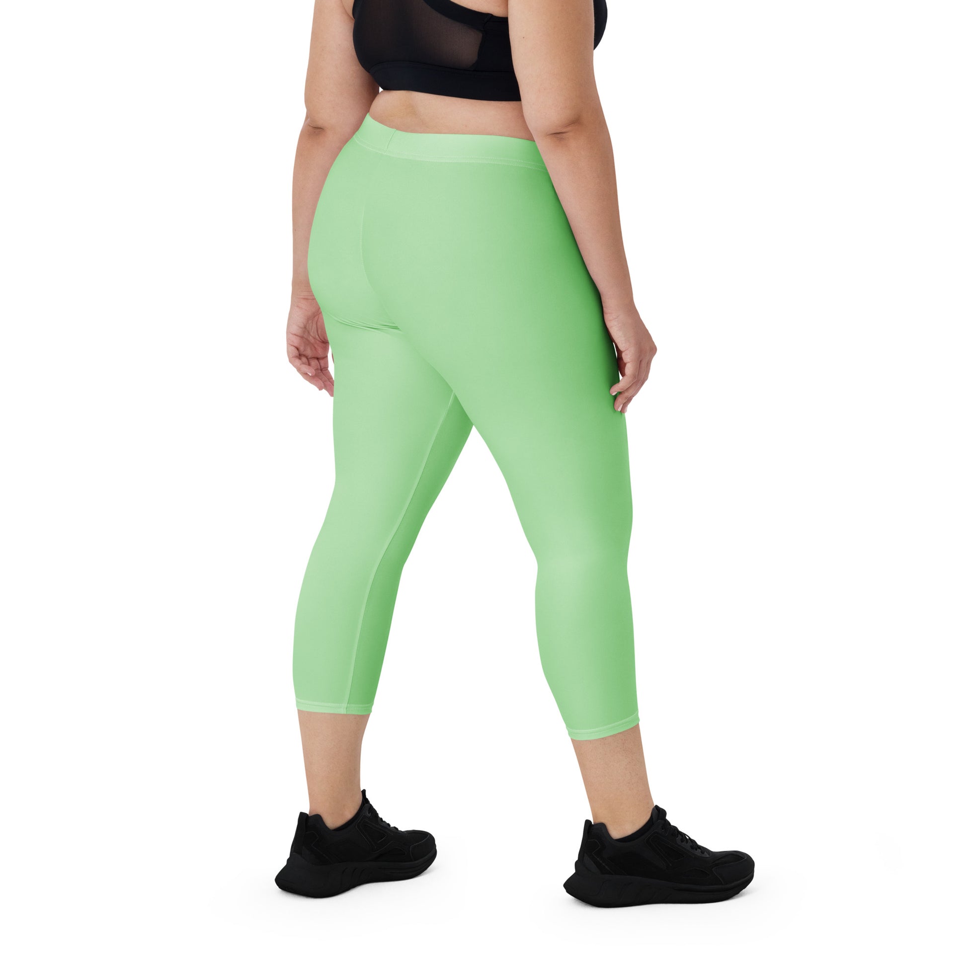 Minty Mirage Women's Capri Leggings - FLAKOUT