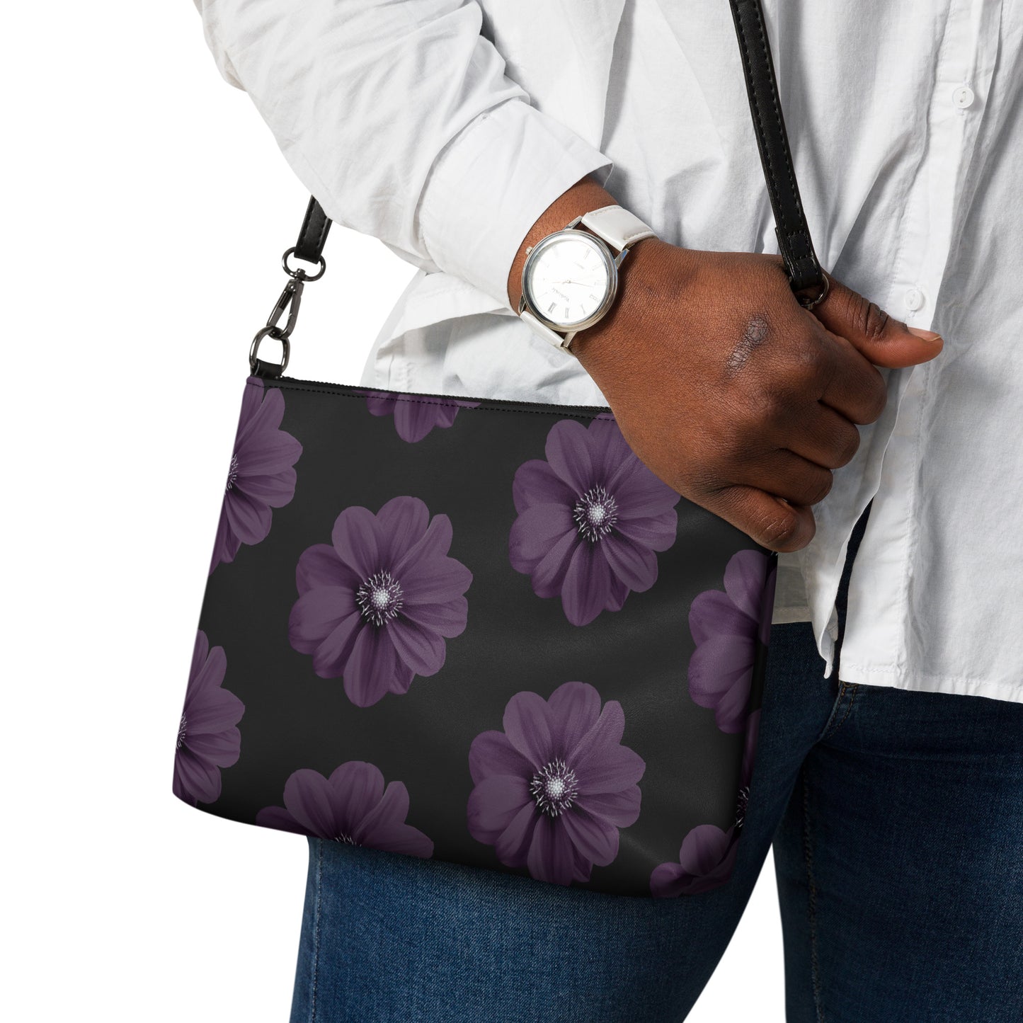 Mystic Petals Leather Crossbody Bag - FLAKOUT