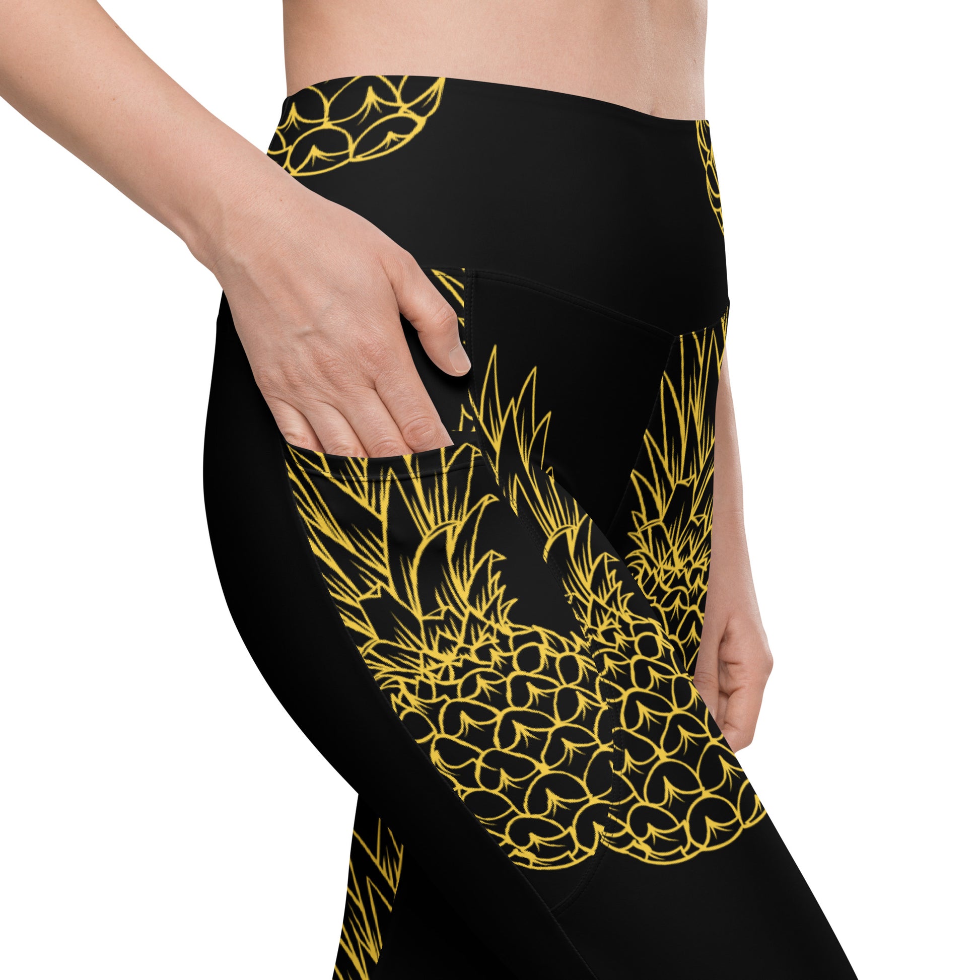 Pineapple Bliss Women's Leggings With Pockets - FLAKOUT