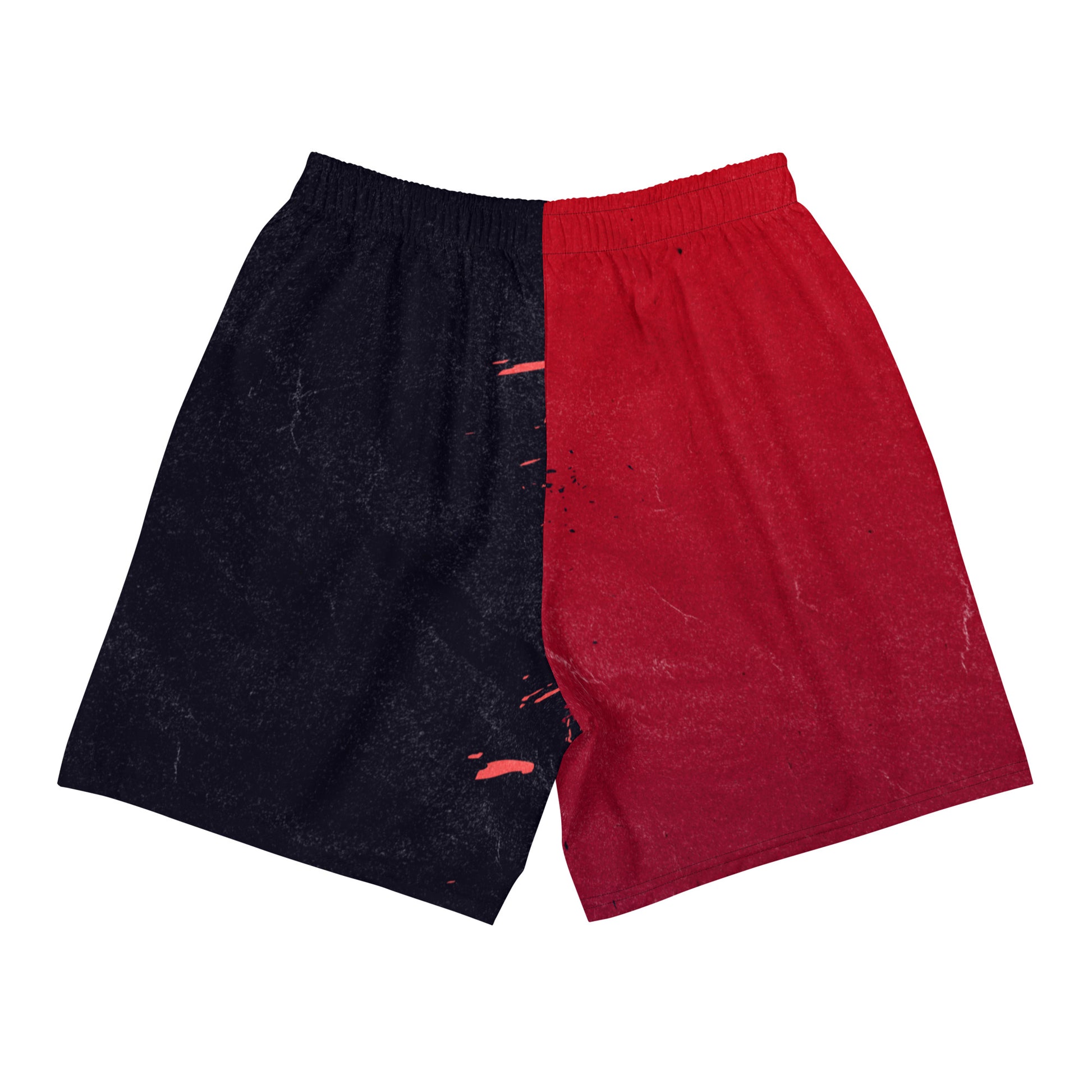 Men's Swim - Athletic Shorts Red Black Crush - FLAKOUT