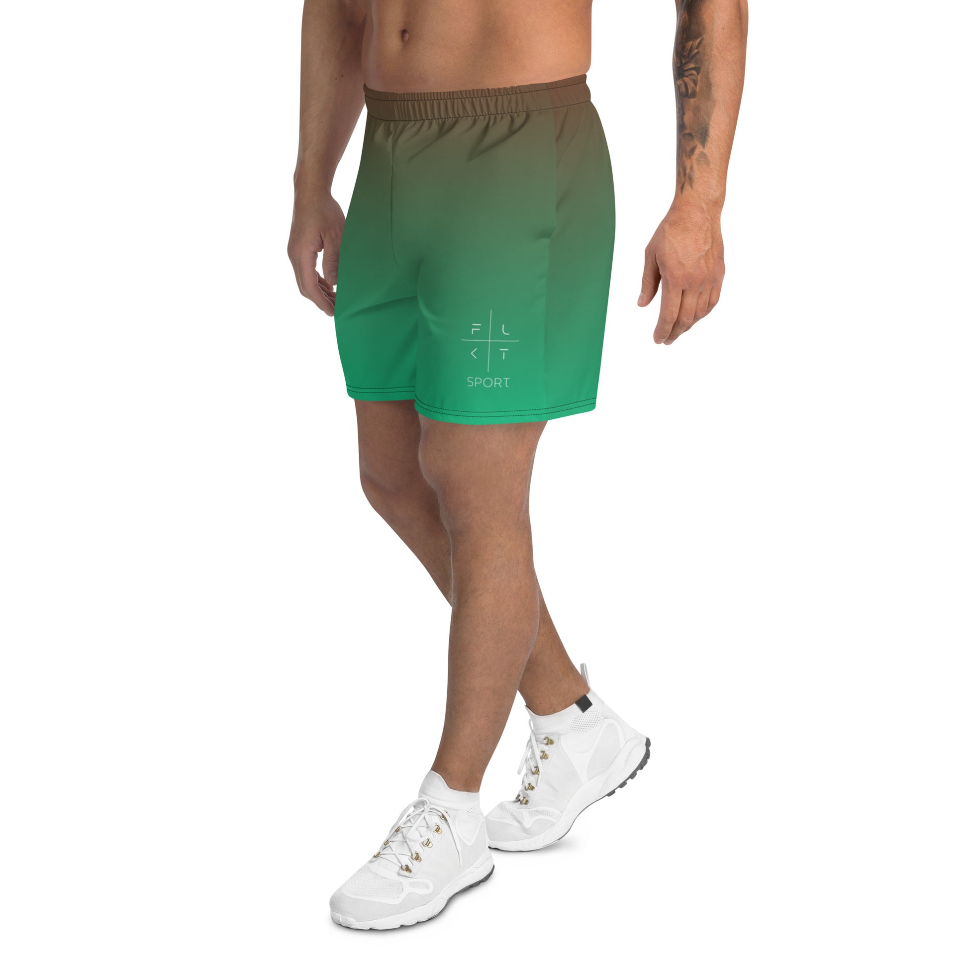 FLAKOUT Sport Lively Leaf Men's Recycled Athletic Shorts - FLAKOUT