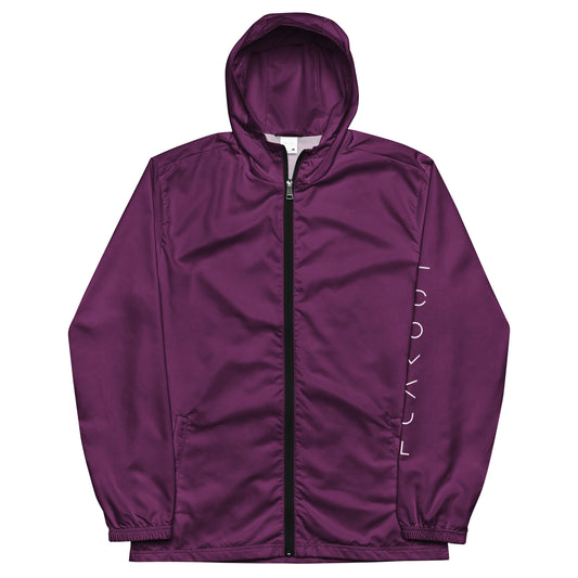 Palatinate Purple Waterproof Windbreaker - FLAKOUT