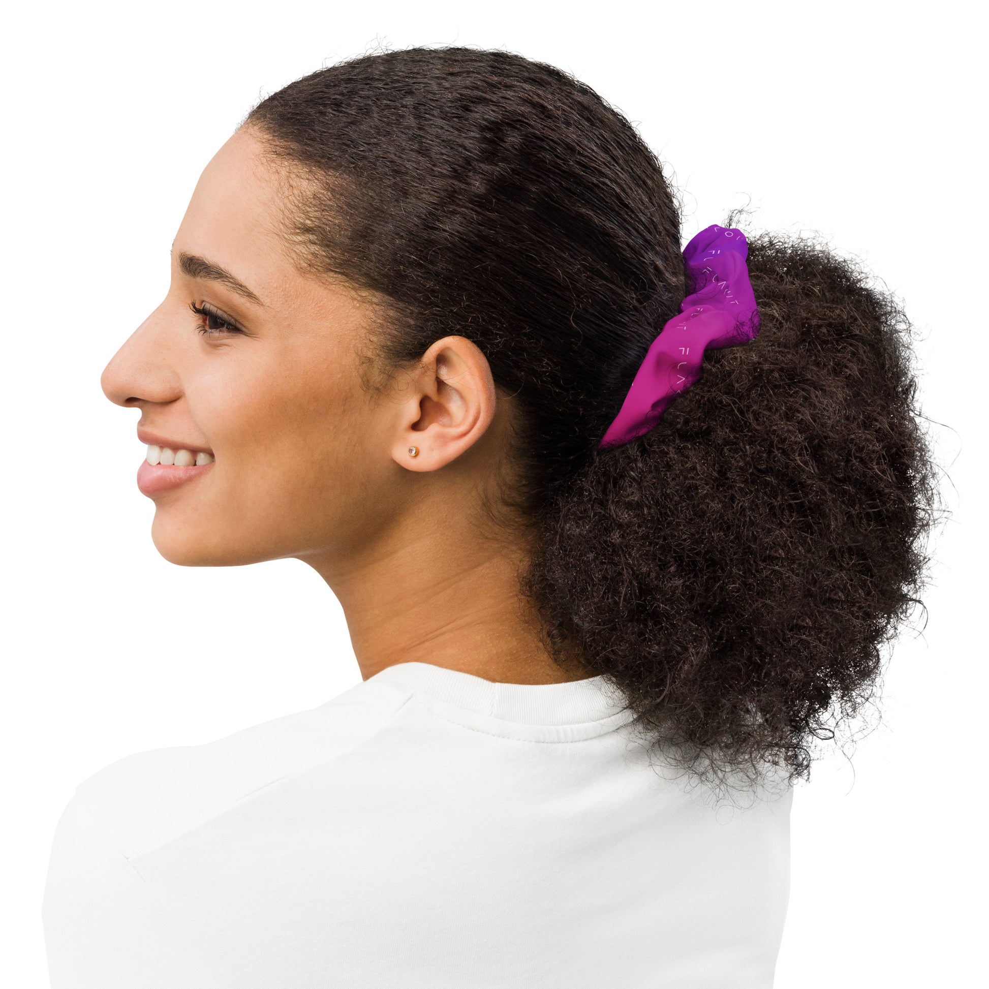 Radiant Orchid Cascade FLAKOUT Recycled Scrunchie - FLAKOUT