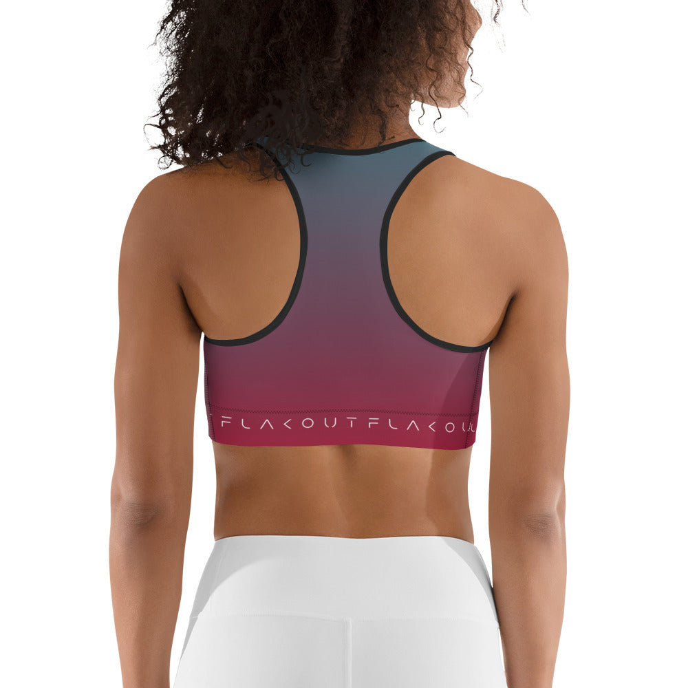 Electric Collision Women's Sports Performance Bra - FLAKOUT