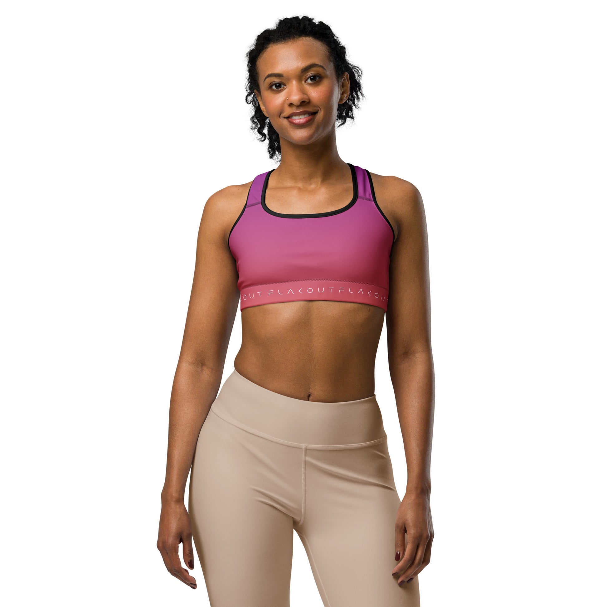 Berry Sunset Women's Sports Performance Bra - FLAKOUT