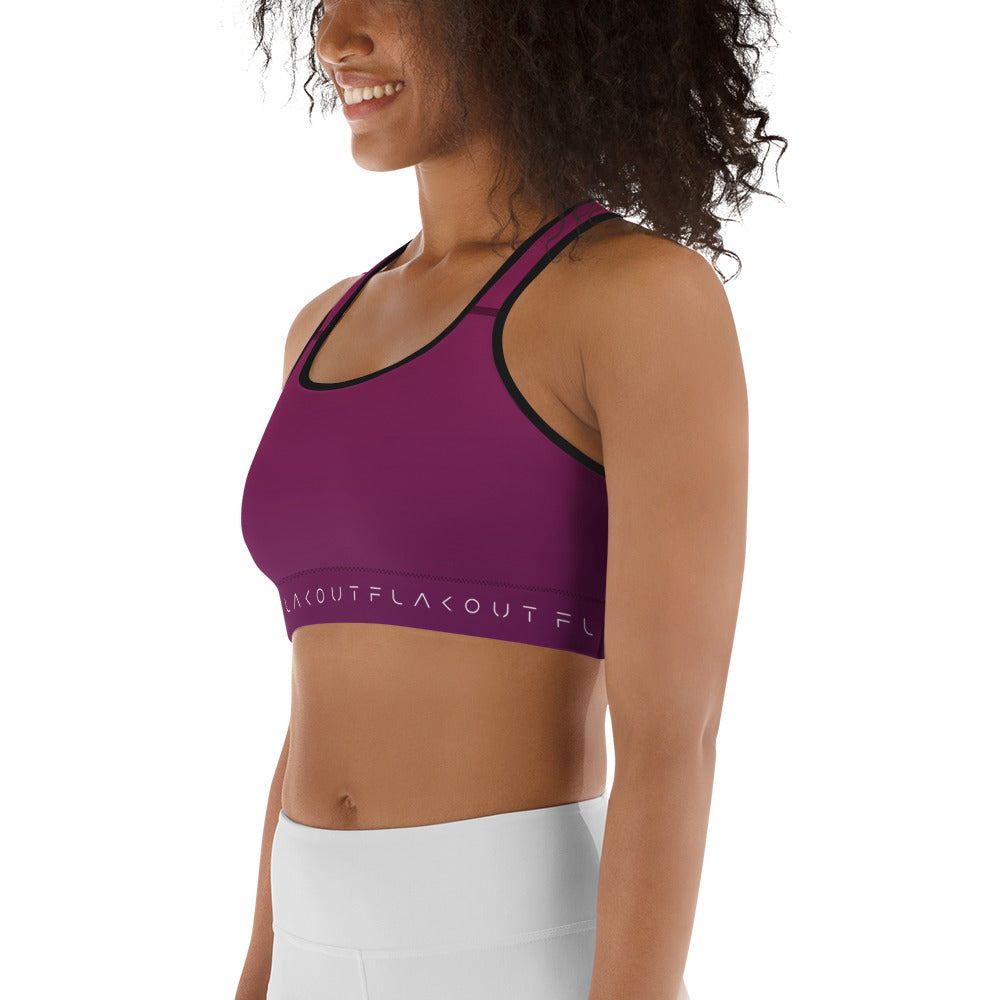 Deep Purple Women's Sports Performance Bra - FLAKOUT