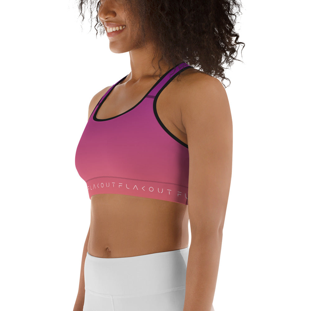 Berry Sunset Women's Sports Performance Bra - FLAKOUT