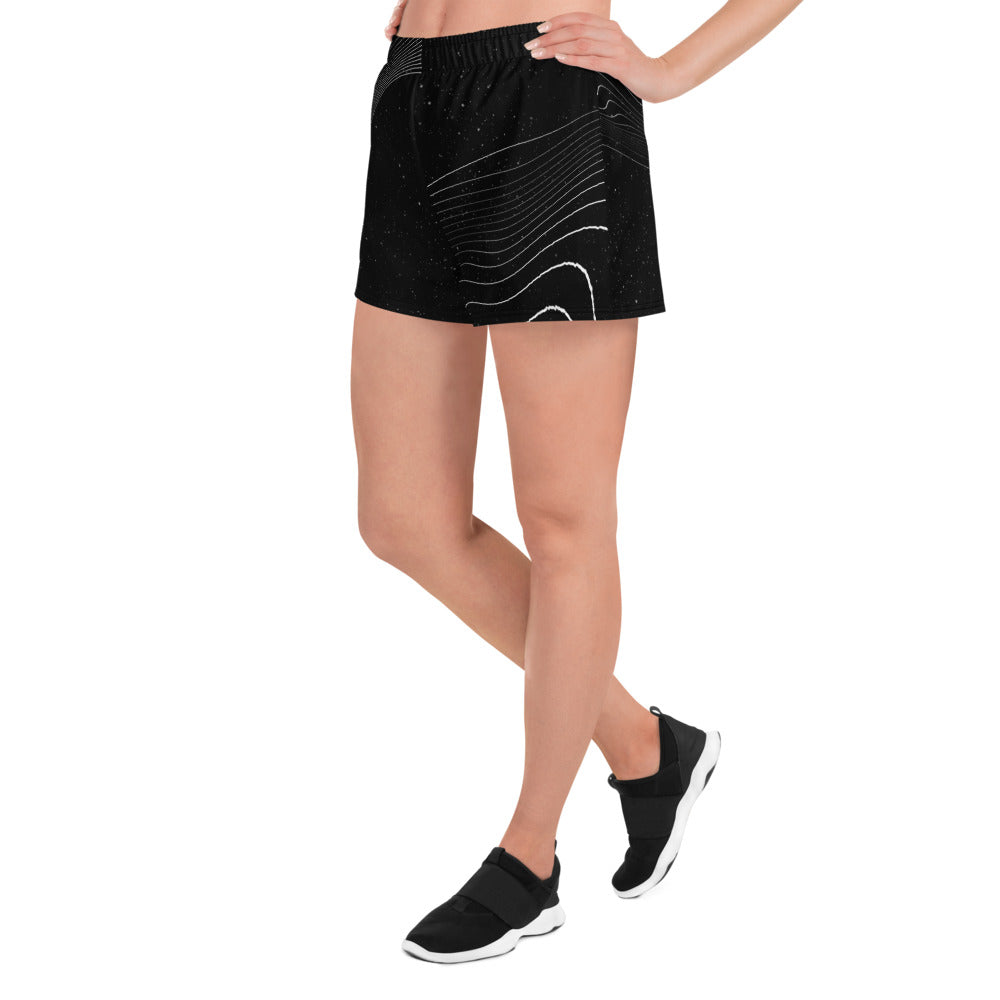 Noir Stripes Athletic Shorts - FLAKOUT