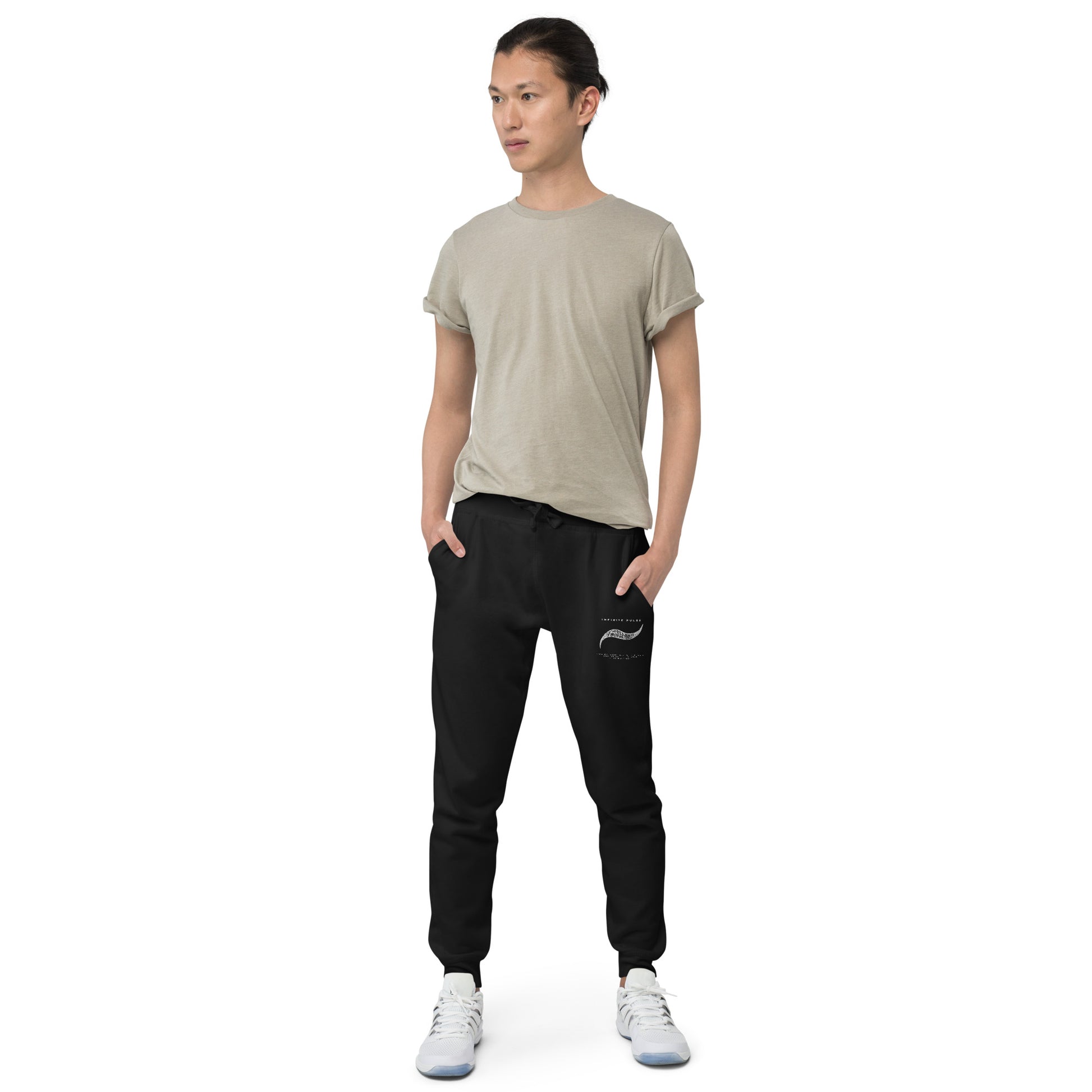 Infinite Pulse Embroidered Unisex Fleece Sweatpants - FLAKOUT