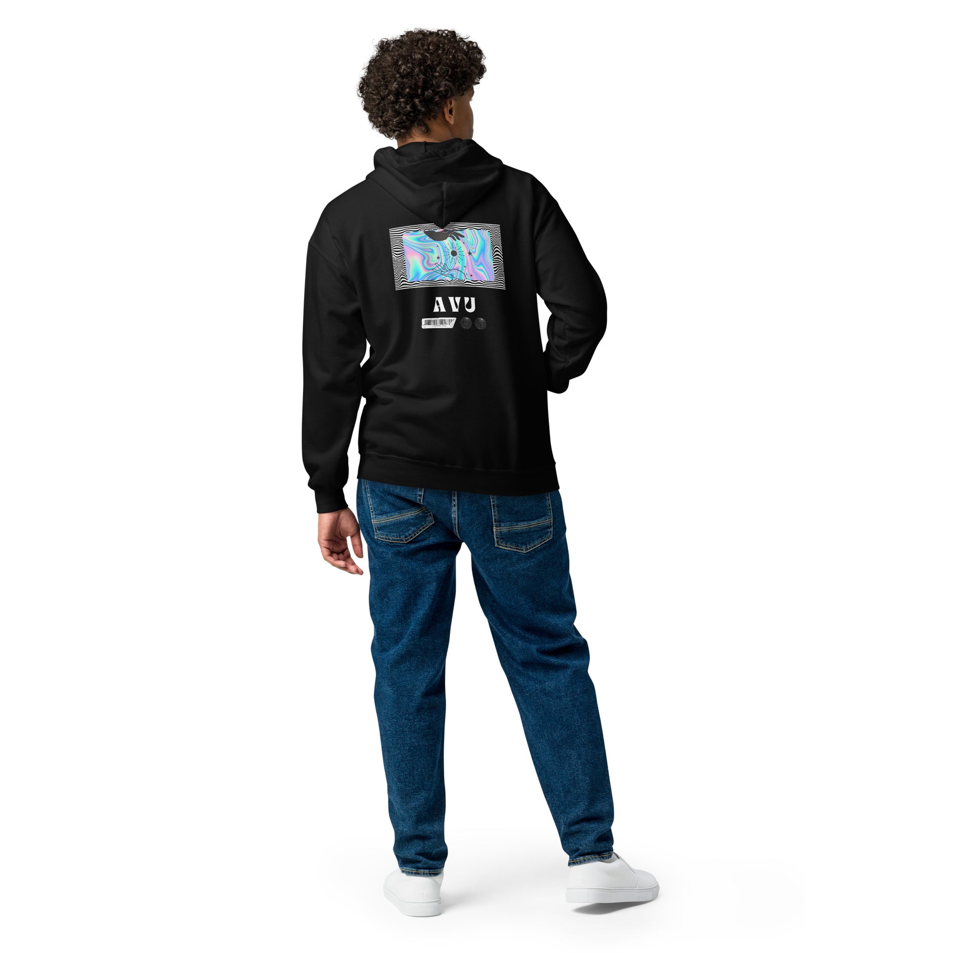 Echoes Of Dejavu Heavy Harmony Fusion Zip Hoodie - Black - FLAKOUT