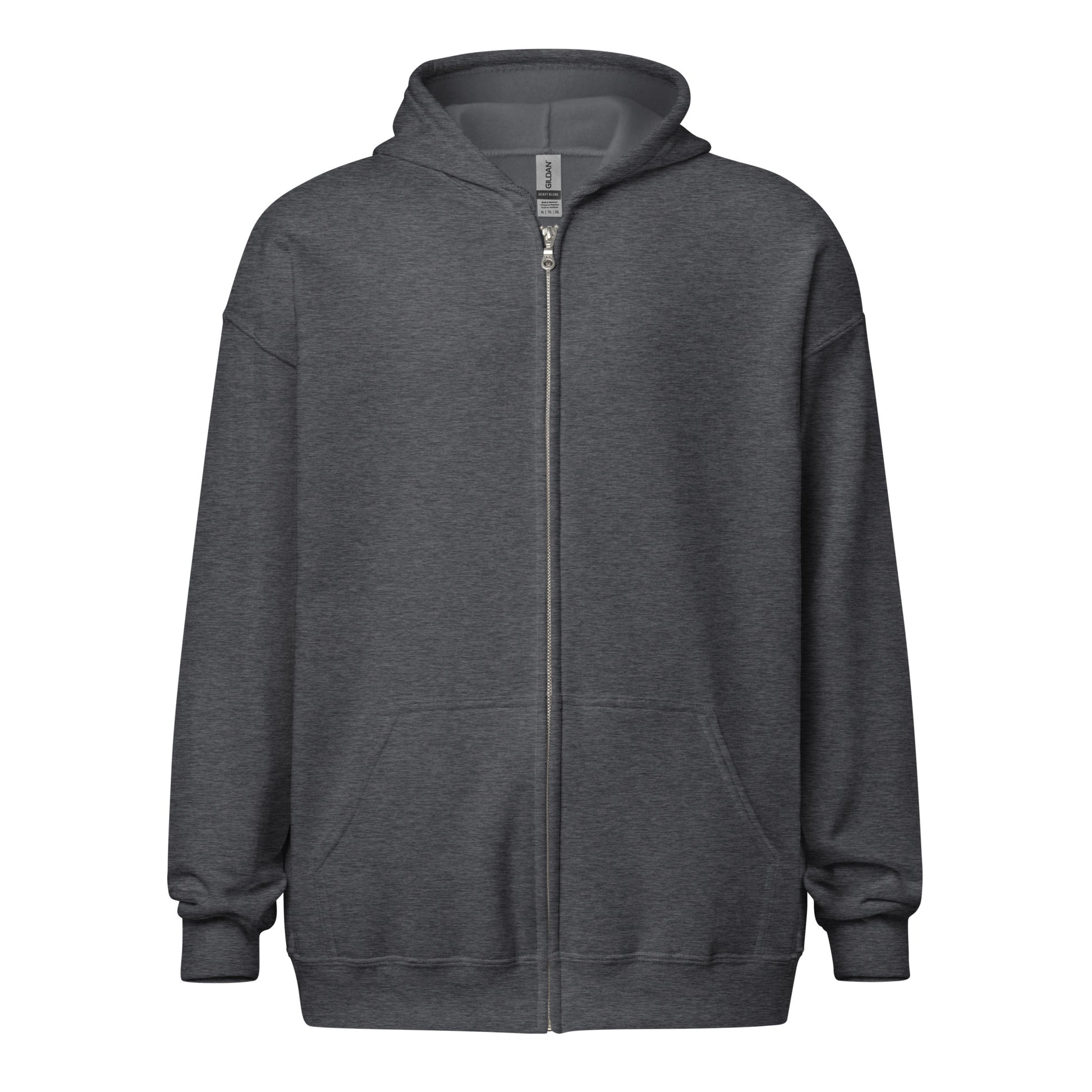 Echoes Of Dejavu Heavy Harmony Fusion Zip Hoodie - Dark Heather - FLAKOUT