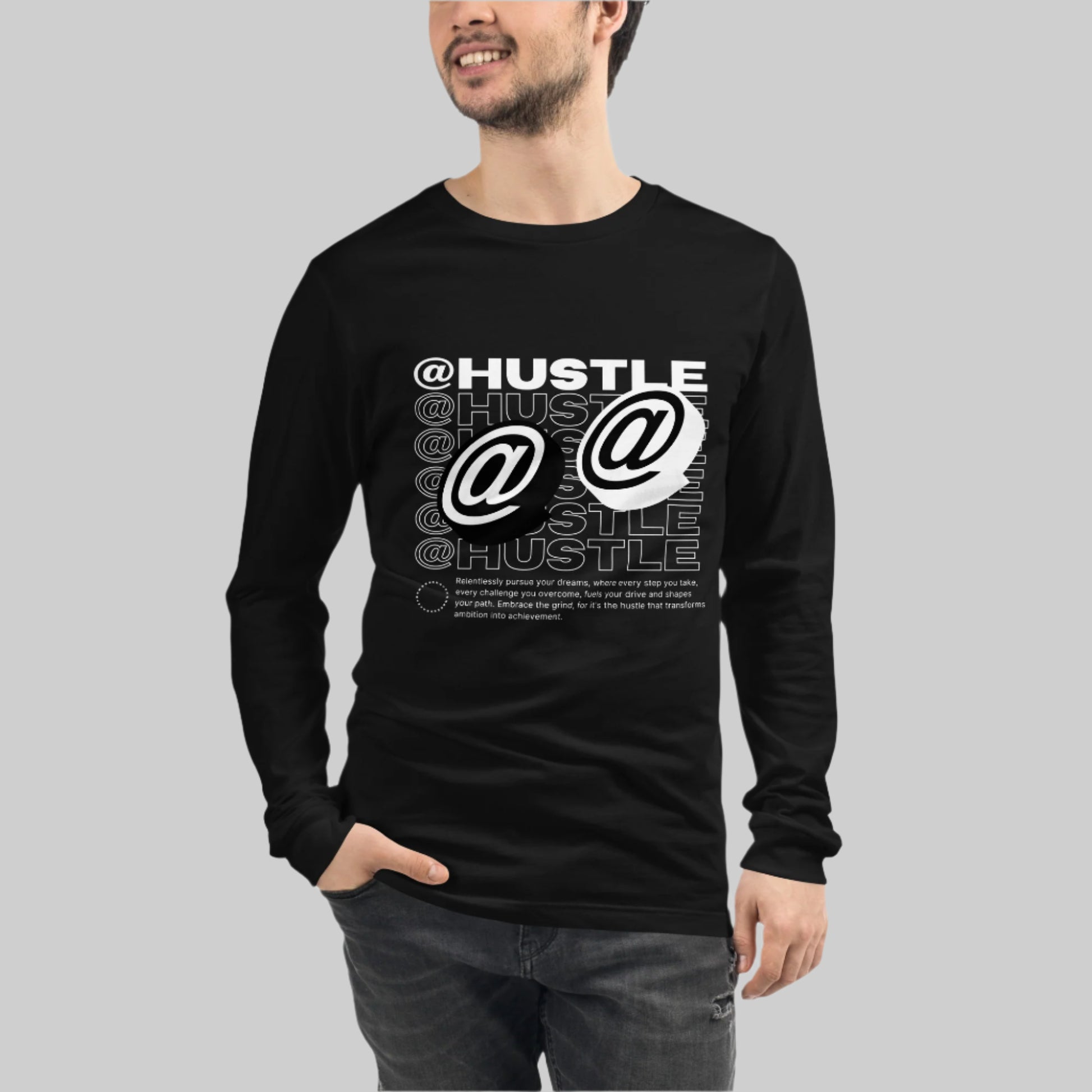 @Hustle Unisex Long Sleeve Shirt - FLAKOUT