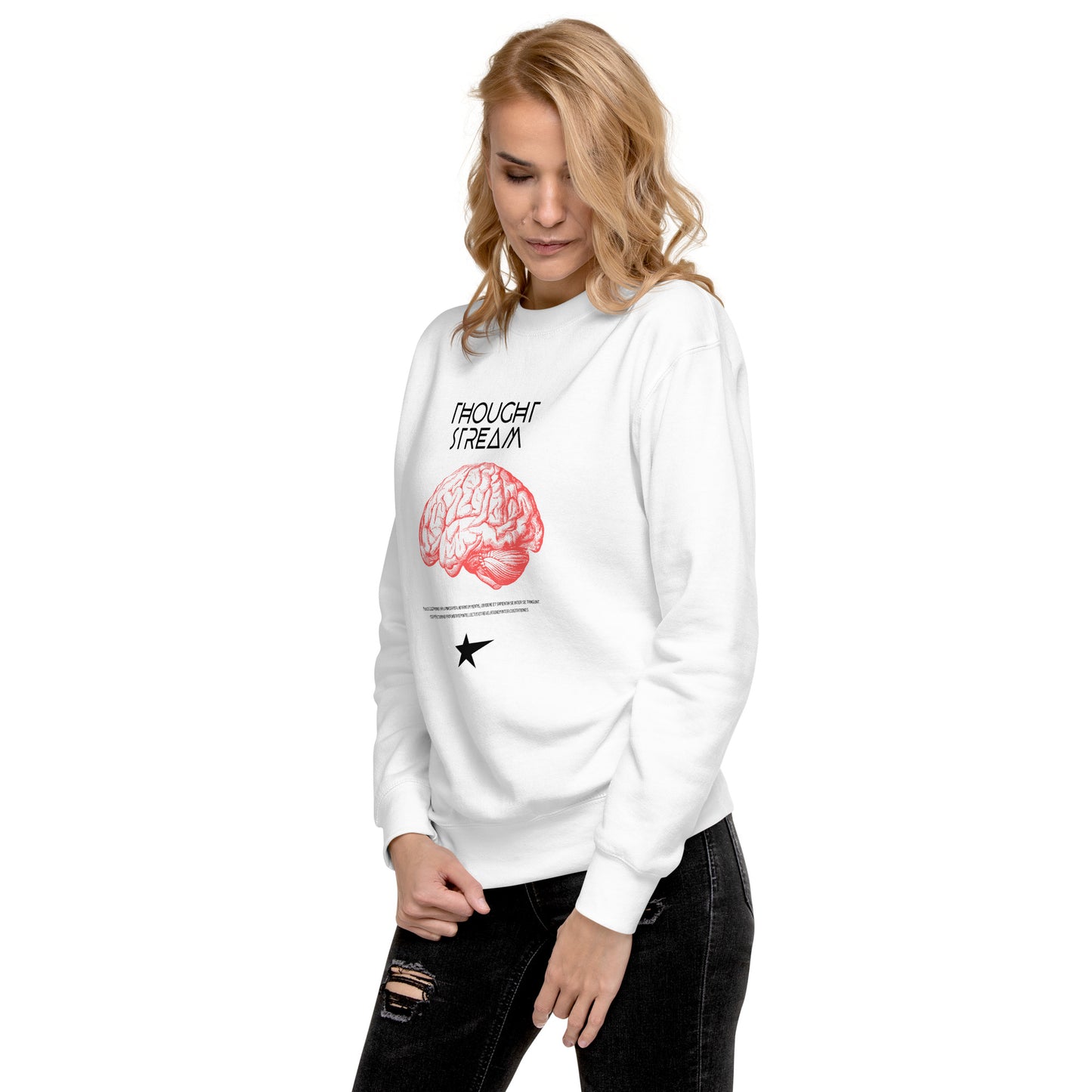 Thought Stream Unisex Fleece Sweatshirt - FLAKOUT