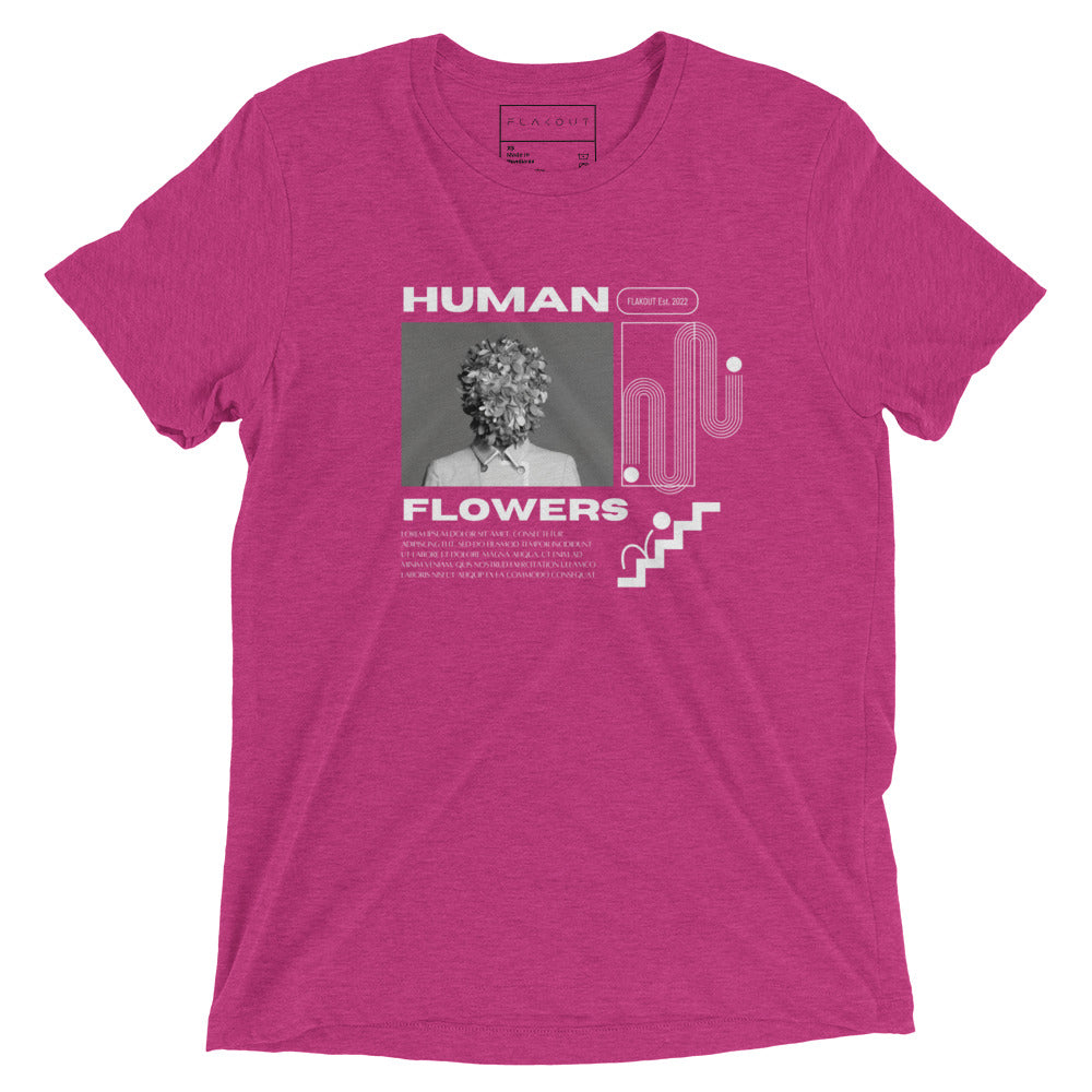 Human Flowers Floral Blooming T-shirt - FLAKOUT