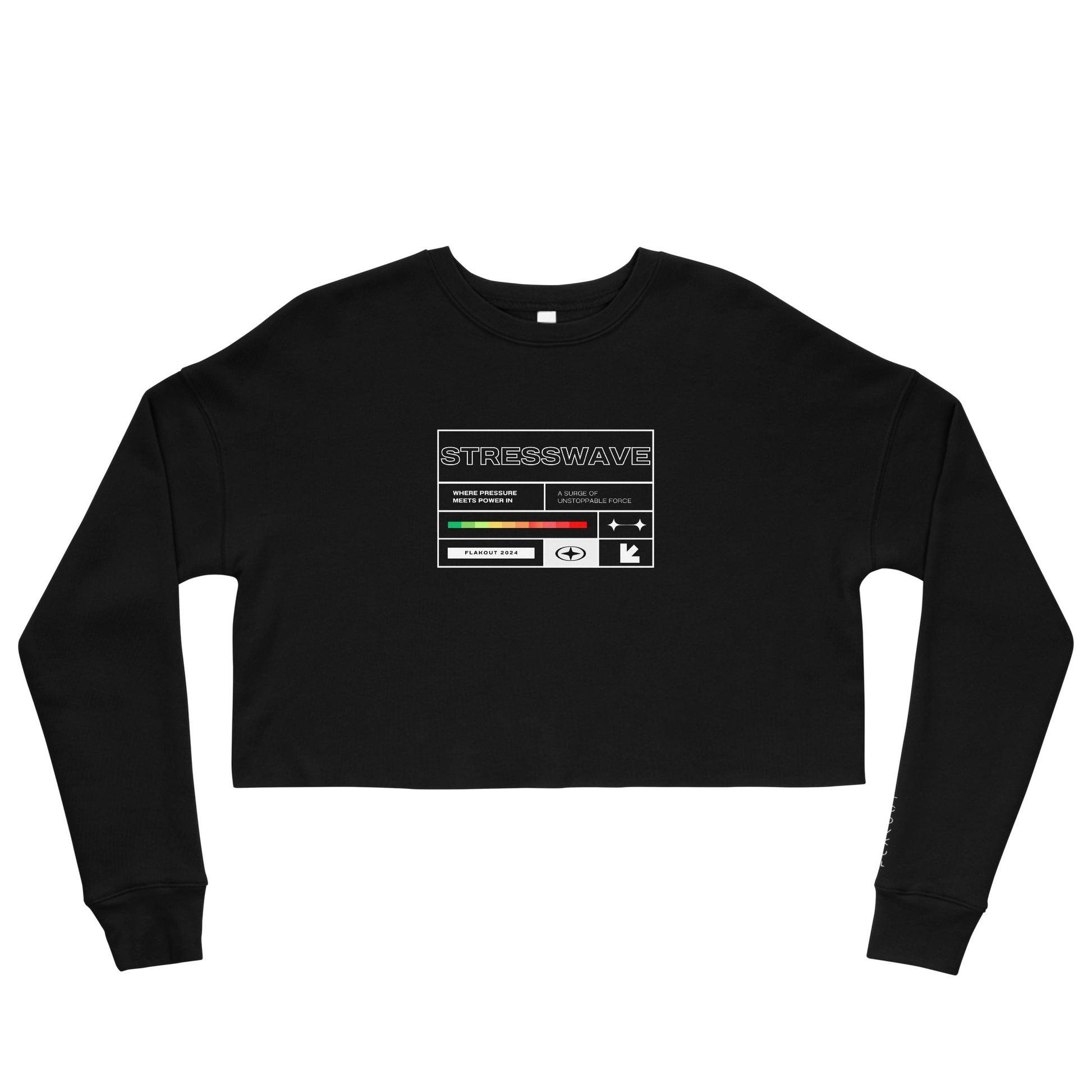 Stresswave Women's Crop Sweatshirt - FLAKOUT