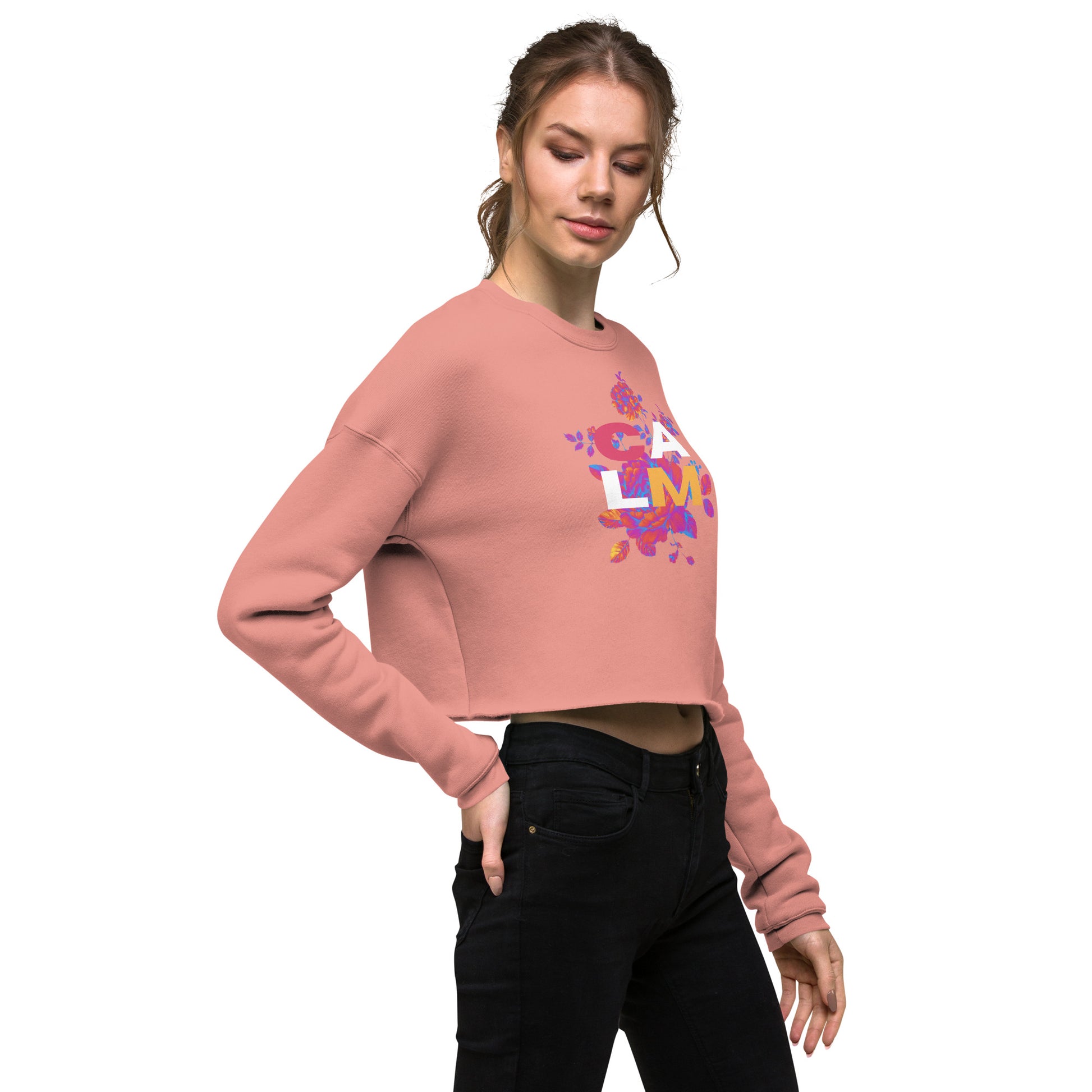 Calm Women's Crop Sweatshirt - FLAKOUT