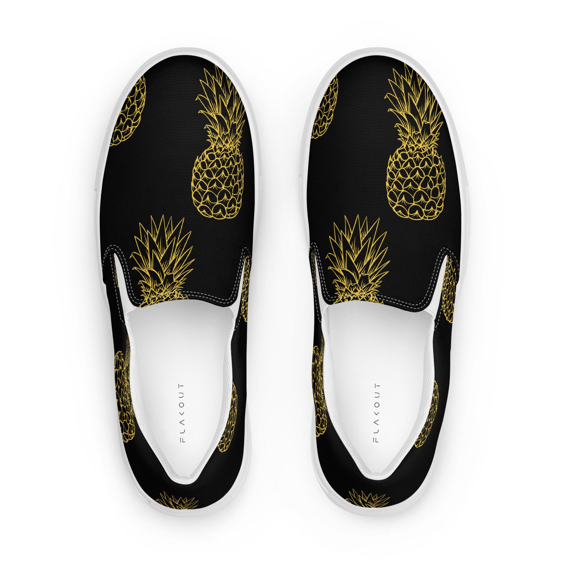 Pineapple Bliss Women's Slip-On Canvas Shoes - FLAKOUT