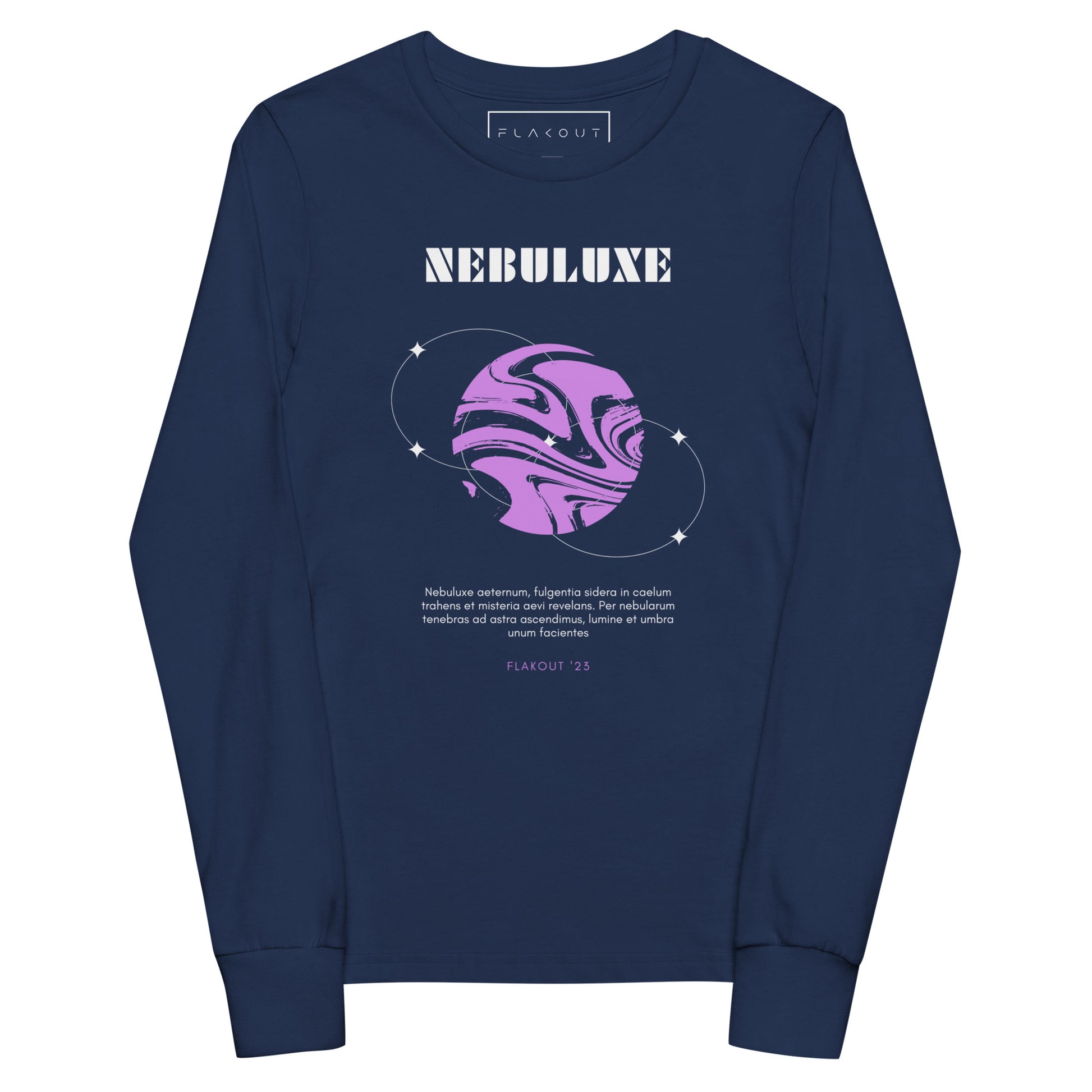 Nebuluxe Brilliance Kid's Long Sleeve Tee - FLAKOUT