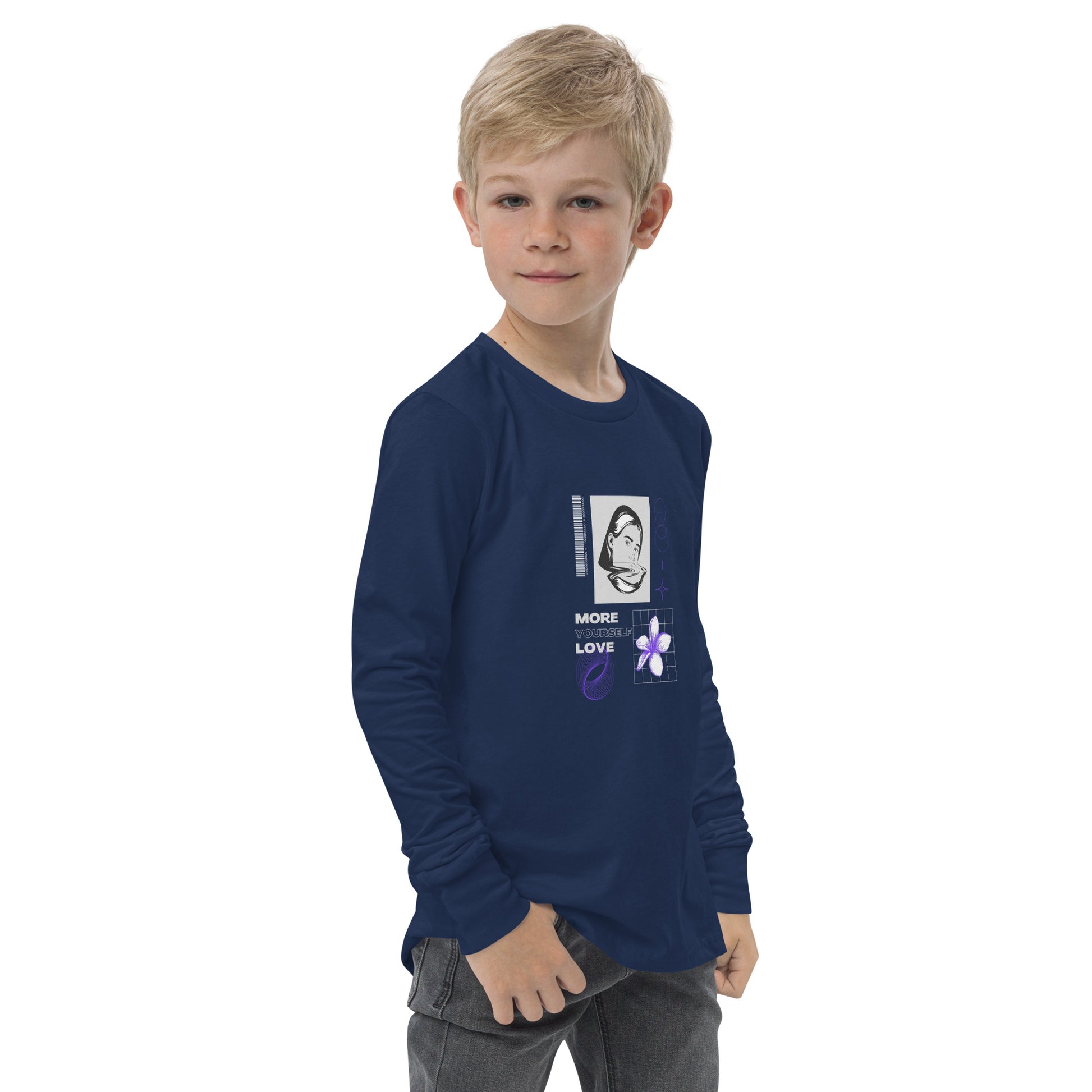 Nurture Yourself Love Yourself More Kid's Long Sleeve Shirt - FLAKOUT