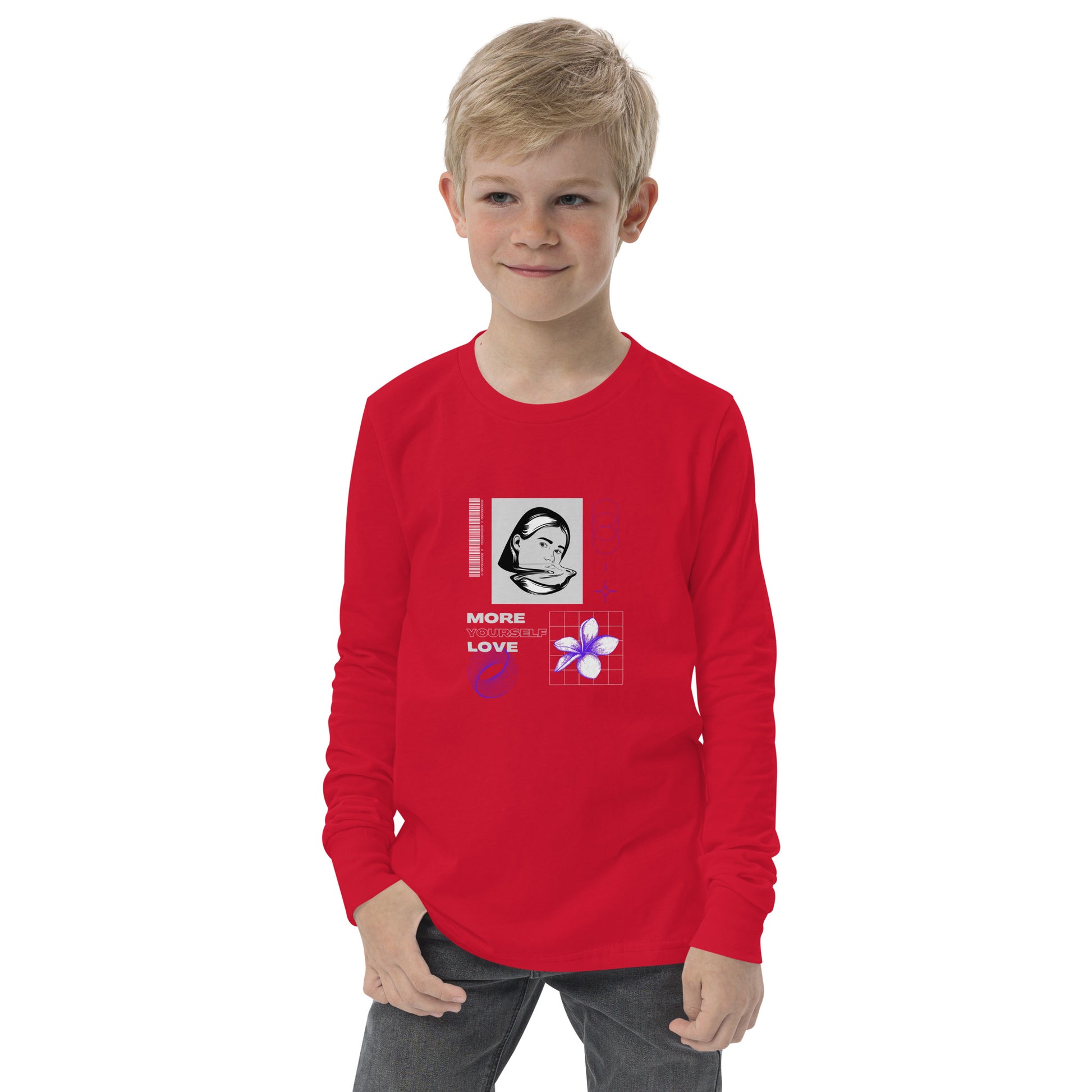 Nurture Yourself Love Yourself More Kid's Long Sleeve Shirt - FLAKOUT