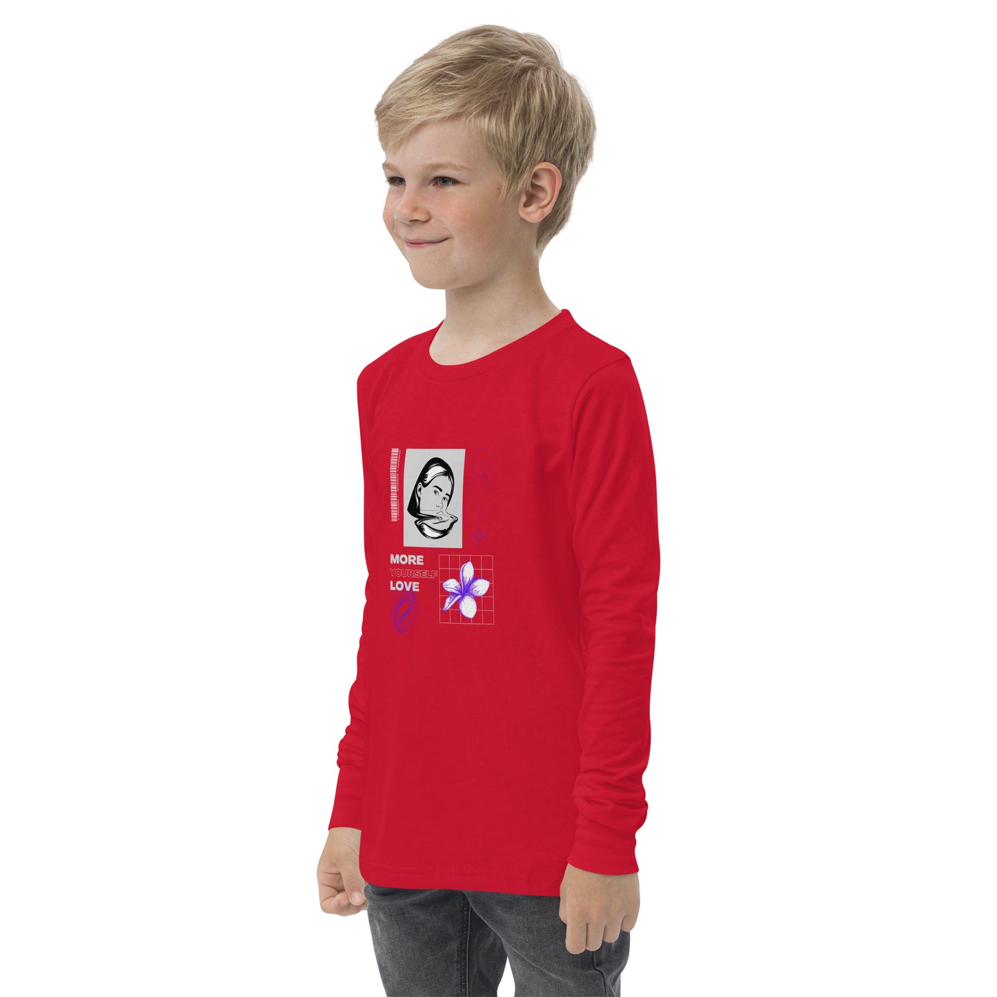 Nurture Yourself Love Yourself More Kid's Long Sleeve Shirt - FLAKOUT