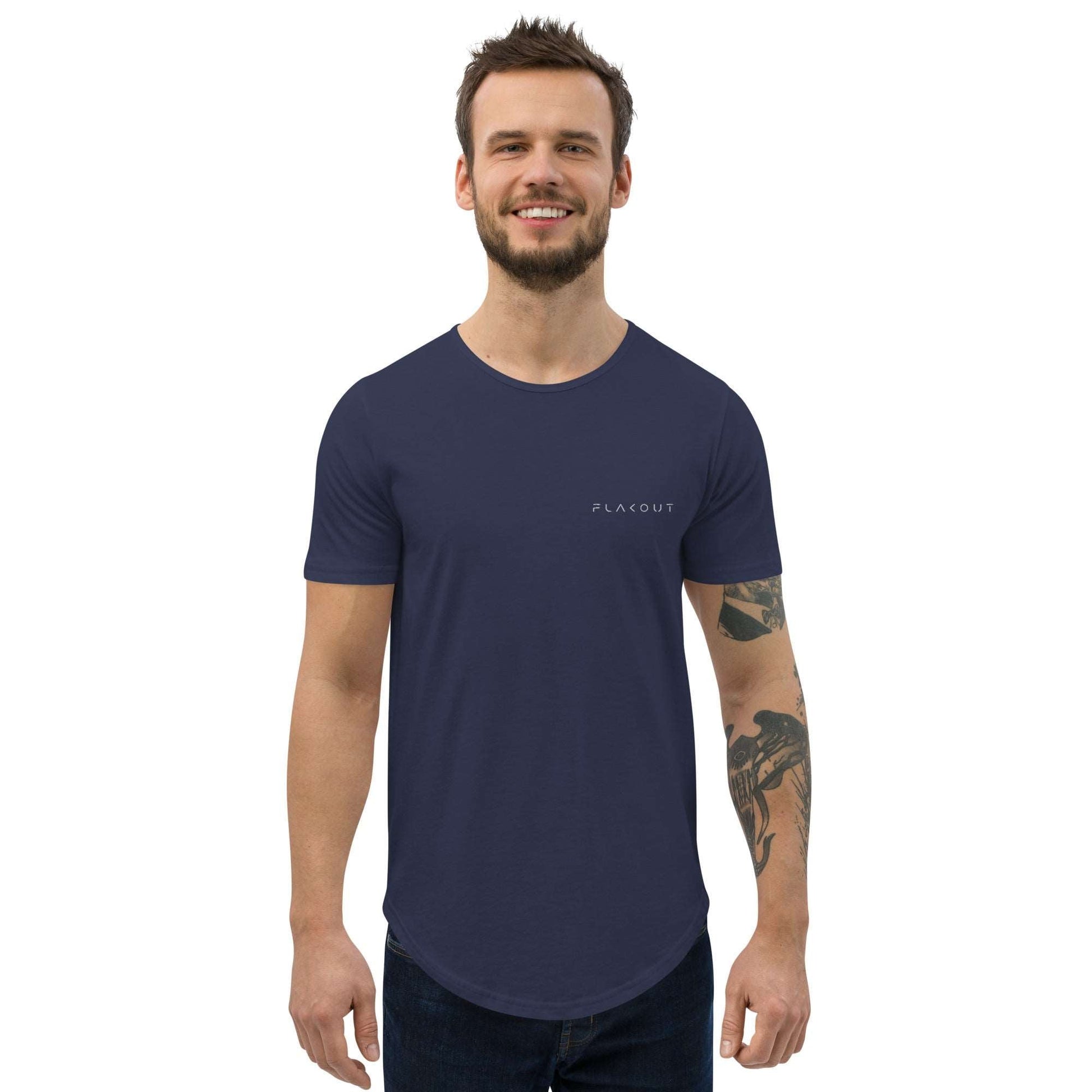 Men's Curved Hem T-Shirt - FLAKOUT