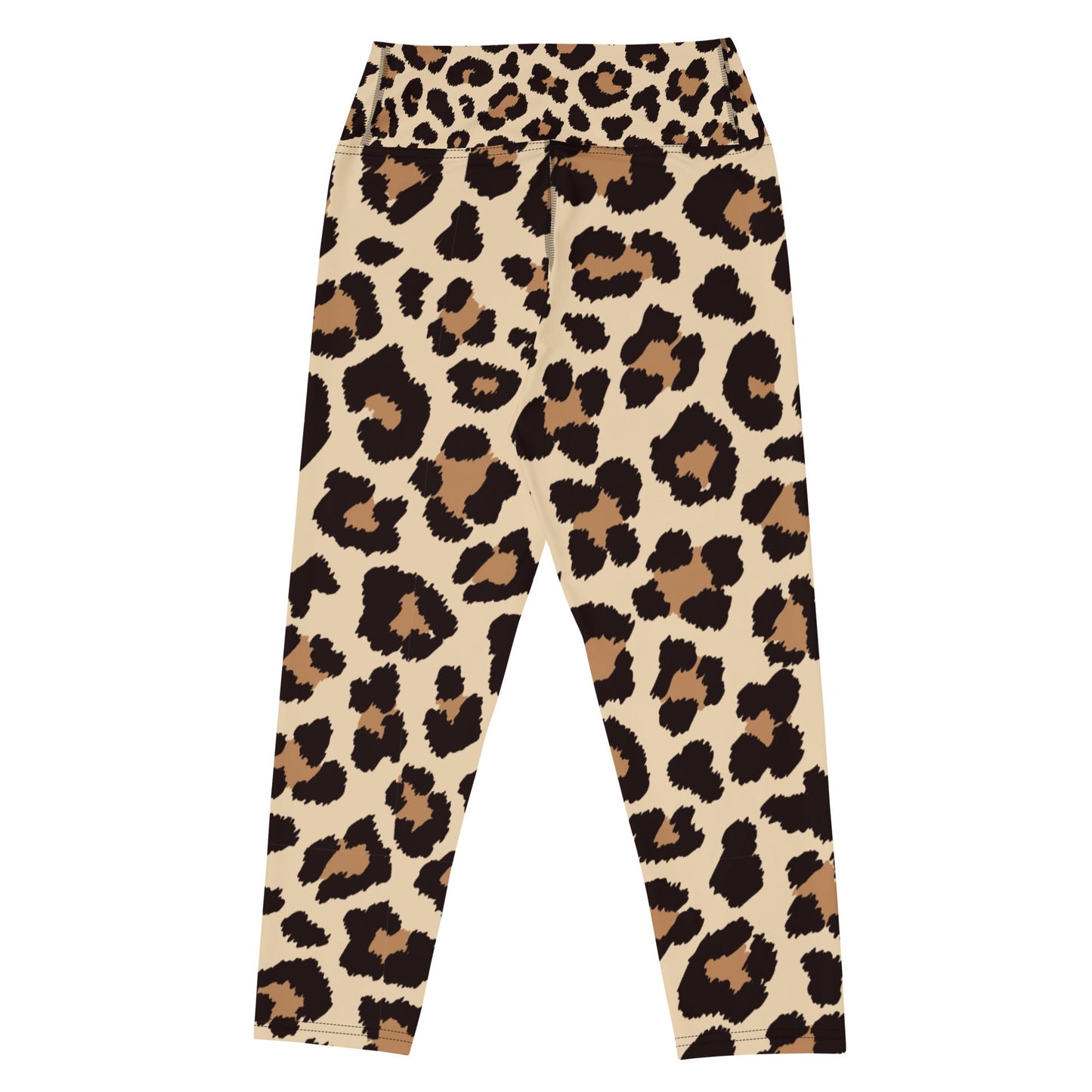 Leopar Chic Feline Women's Yoga Capri Leggings - FLAKOUT