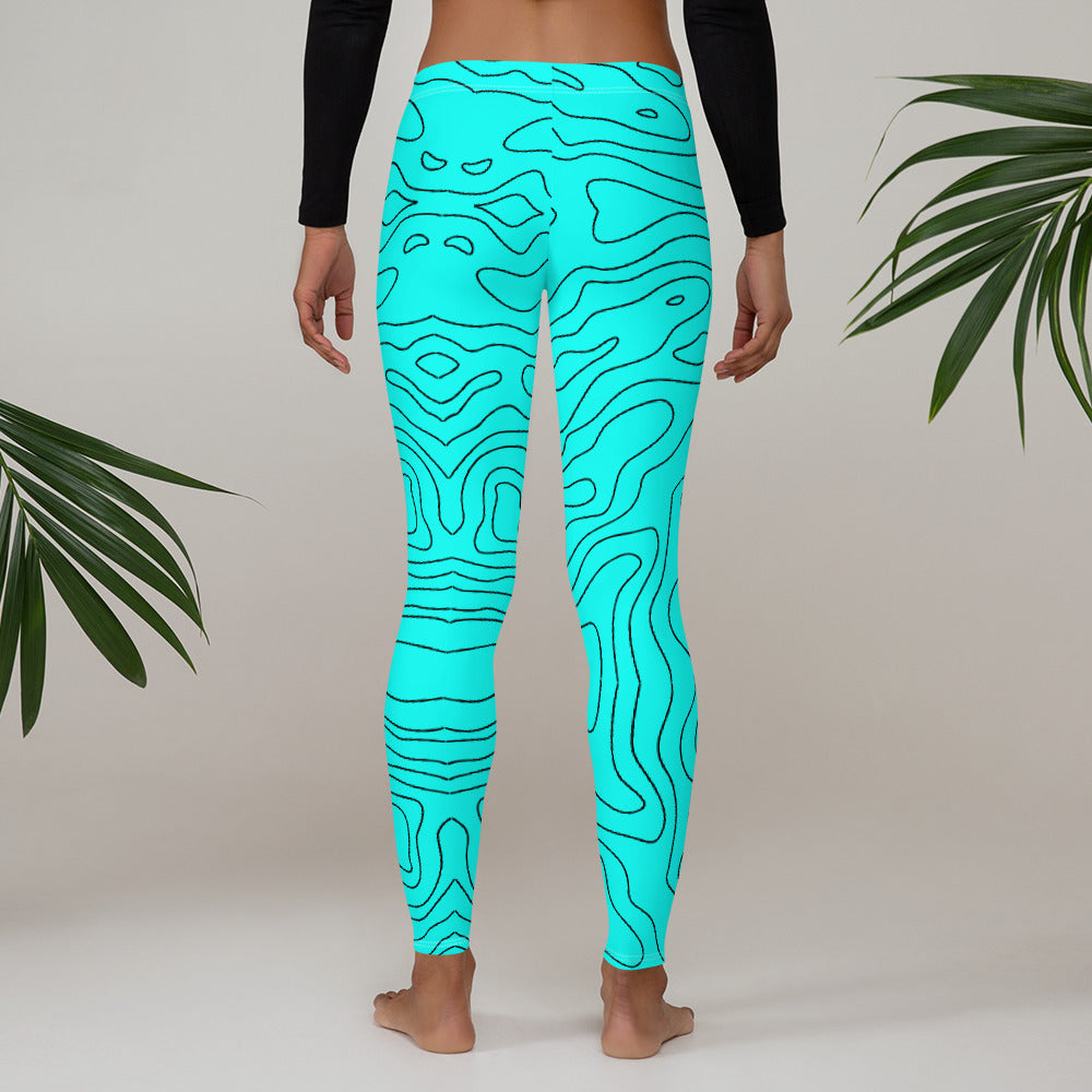 Blue Abyss Women's Leggings - FLAKOUT