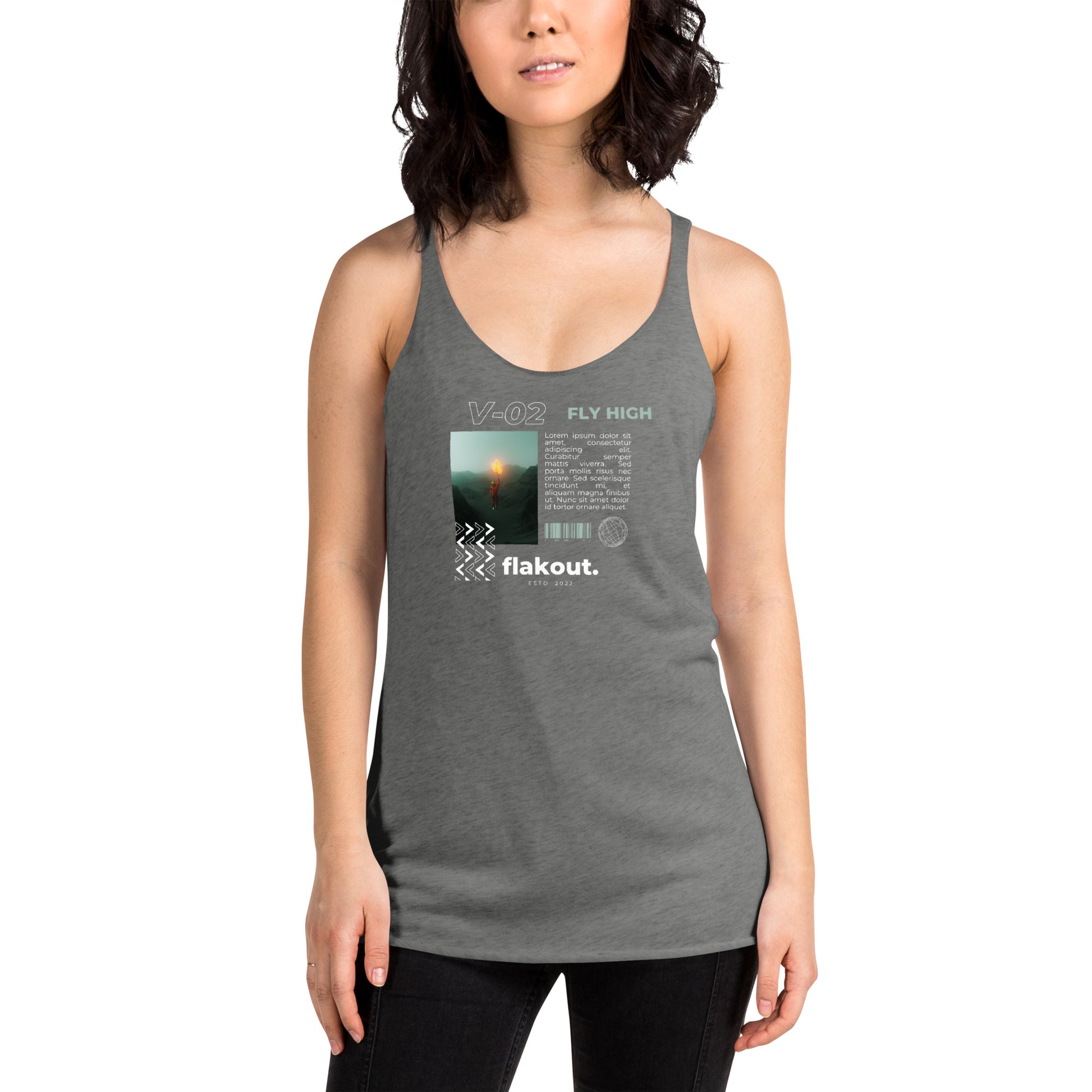 Fly High Voyager Women's Racerback Tank - FLAKOUT